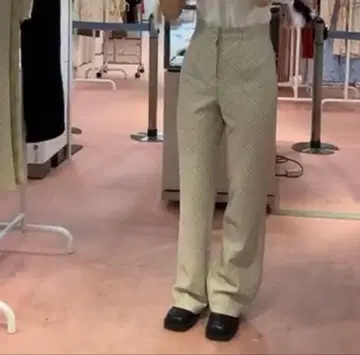 the virgins 체크 팬츠 베이지