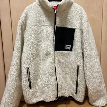 ADMIX 플리스 자켓 화이트 블랙