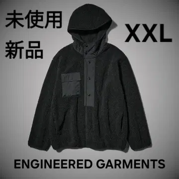 GU ENGINEERED GARMENTS 보아 플리스 스냅 후드티 XXL