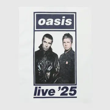 새상품 oasis live '25 티셔츠 L 화이트 오아시스 photo