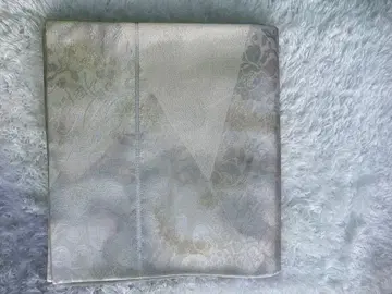 아이보리 기하학 패턴 후쿠로 오비