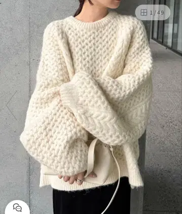 SELECT MOCA by son 오버 사이즈 허니컴 니트