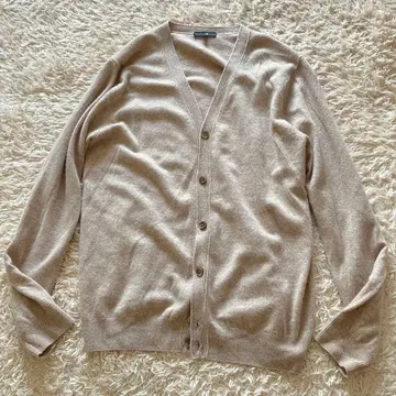 타카시마야 캐시미어 100 가디건 긴 길이 베이지 L