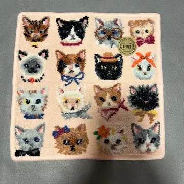 미사용 새상품 FEILER LOVEARY 라브러리 프리티 캣츠 손수건