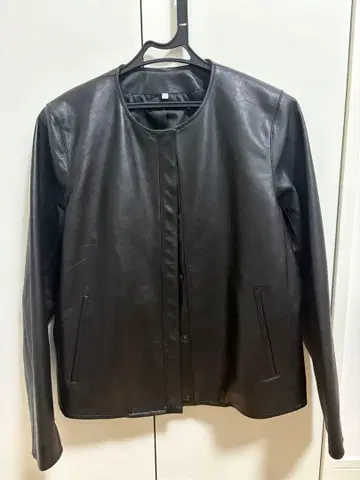 무인양품 가죽 자켓 xl 사이즈 양가죽 블랙 라이더