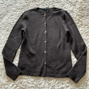 랄프 로렌 니트 가디건 브라운 스트레치