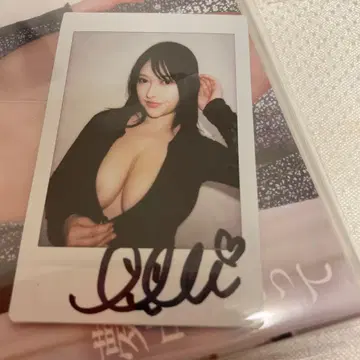 새상품 후지카와 메이 친필 사인 폴라로이드 푹 빠져서 DVD 특전