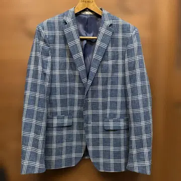 체크 무늬 테일러드 자켓