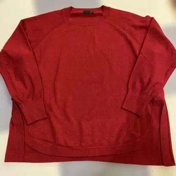 Aga 빨간색 래글런 슬리브 니트 야마다야