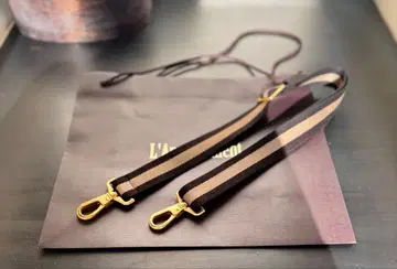 L'Appartement/숄더 스트랩/브라운 & 베이지