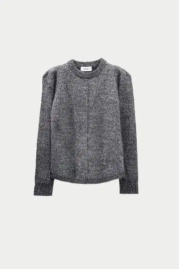 MACHATT 숄더 믹스 니트 블랙