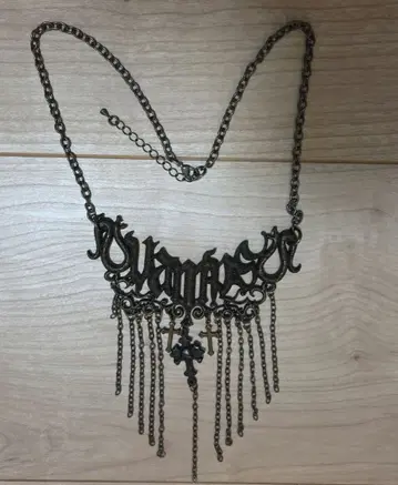 VAMPS 고딕풍 블랙 메탈 목걸이