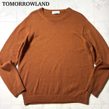 투모로우랜드 울 니트 스웨터 L 브라운