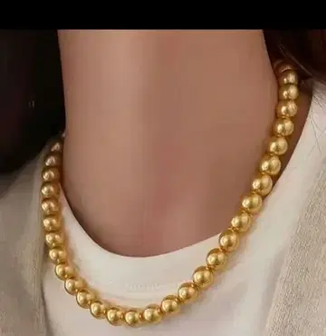 골든 펄 목걸이 46cm