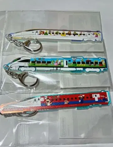 [인기] 슈퍼 마리오 JR 규슈 오리지널 아크릴 키링 3종 컴플리트