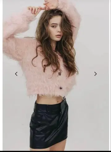 the toe WESTMINSTER SHAGGY CARDIGAN pink