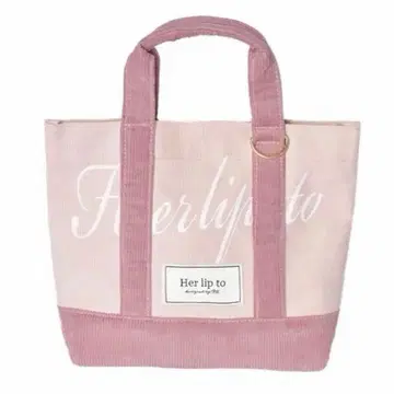 미사용 새상품 herlipto mini tote 한정판 토트백 핑크