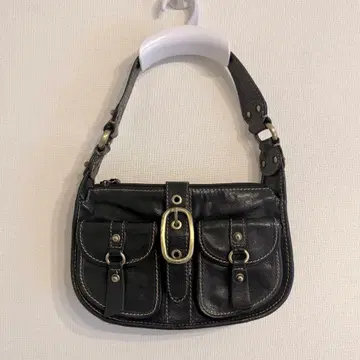 천연 가죽 Y2K 가죽 숄더백