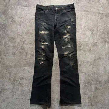 archive shellac semi flare denim pants