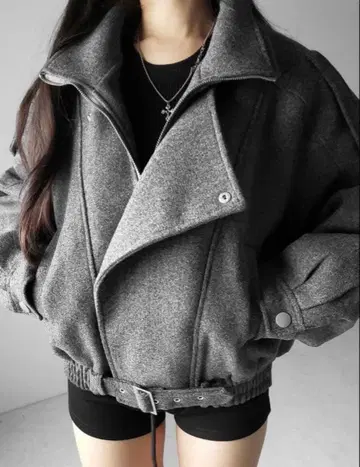 me+em select 울라이크 벨티드 오버코트