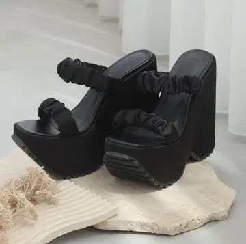 darich 통굽 샌들 black M 사이즈