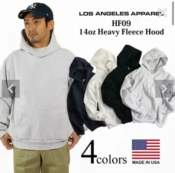 로스아파 14oz 무지 후드티