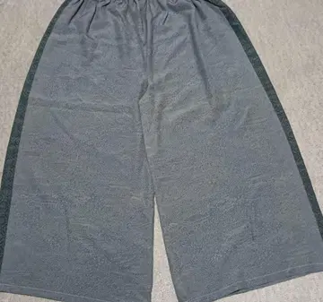 그레이 무늬 릴랙스 핏 - 기모노 리메이크 - 핸드메이드 - 가우초 팬츠