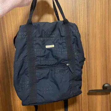 네이비 나일론 백팩