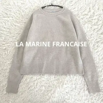 마린프랑세즈 울 100% 크루넥 니트 스웨터 프리 사이즈