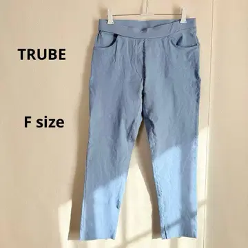 TRUBE 투루브 레깅스 팬츠 F 라이트 블루 스키니 허리밴딩