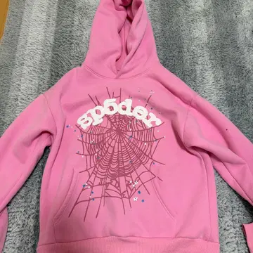 sp5der 핑크 후드티 M 사이즈
