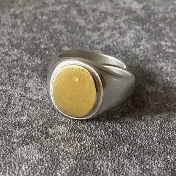 멕시칸 주얼리 실버 925 시그넷 반지 골드 무광택