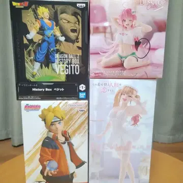 피규어 세트: 드래곤볼 나루토 등 4체