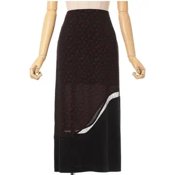 [ 미사용 새상품 ] 마메쿠로구치 Floral Jacquard Skirt