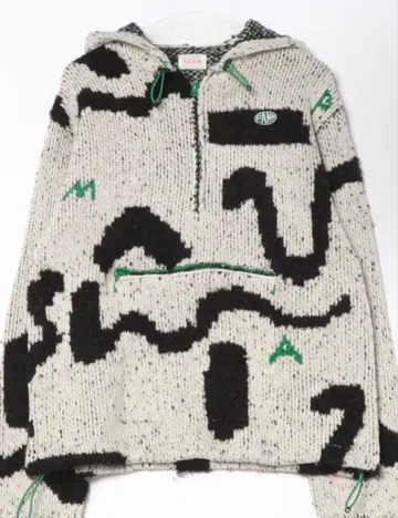 PAMM thanks sea knit anorak parka