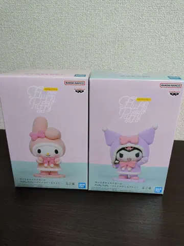 Fluffy Puffy 마이멜로디&쿠로미 피규어 2개 세트