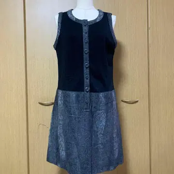 블랙과 그레이의 튜닉 원피스