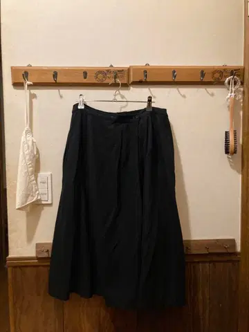 blue willow 블랙 플레어 스커트 사이드 포켓 포함