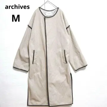 archives 롱 코트 롱 아우터 브라운 트리밍 여성용