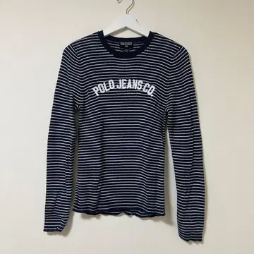 폴로 랄프로렌 폴로 리브 니트 긴팔 보더