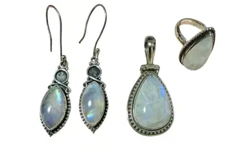 문스톤 귀걸이&반지 세트 3세트