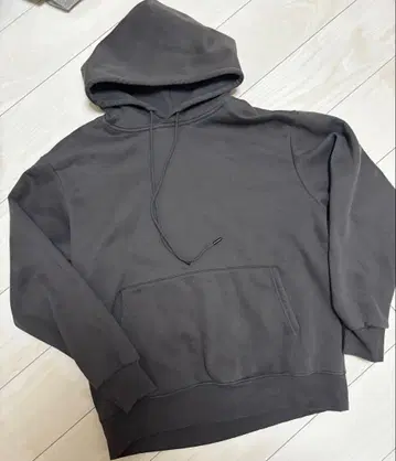 junhashimoto 그레이 후드 부착 후드티 속기모