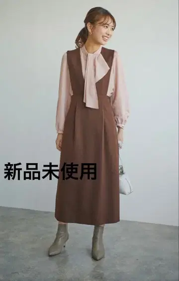 LOUNIE 루니 백 크로스 오버롤 스커트