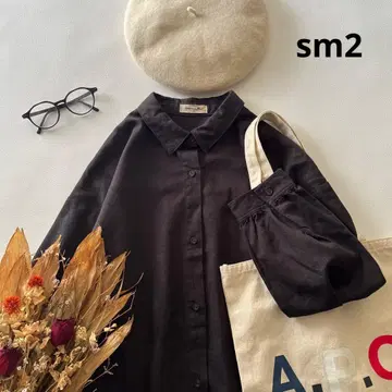 b1856* 사만사 모스모스 린넨 혼방 셔츠 원피스