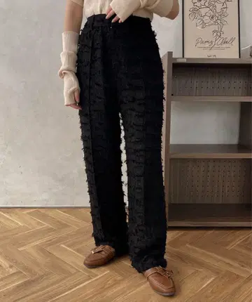 오팔 자카드 팬츠