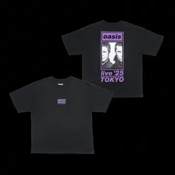 새상품 oasis 라이브 T셔츠 L사이즈 블랙 한정판