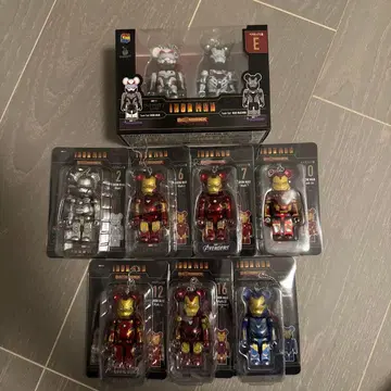 아이언맨 해피 복권 베어브릭 8개 Set