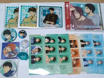 Free! 굿즈 코스터 캔뱃지 스티커 CD 린 소스케 아이이치로 모모타로