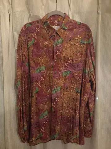 NEW FAST 꽃무늬 긴팔 셔츠 42