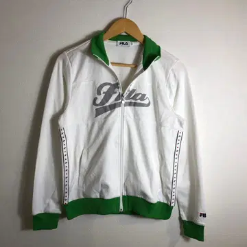 FILA 트랙 자켓 화이트 x 그린
